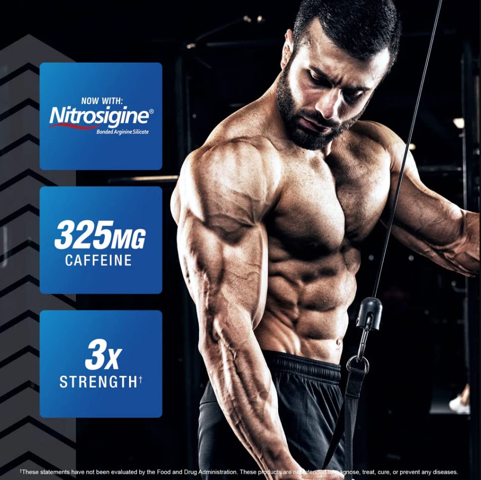 GAT SPORT Nitraflex grape powder with label emphasizing energy and flavor.