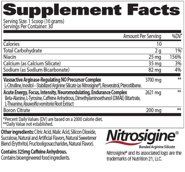 Nitraflex scoop measure shows single-scoop potency for fast results