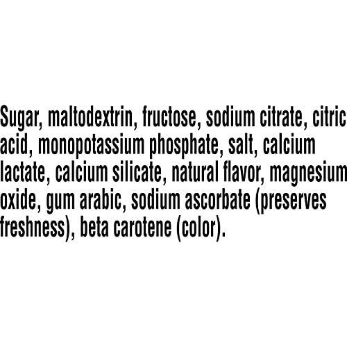 Gatorade Endurance Formula tub label highlighting no artificial sweeteners.