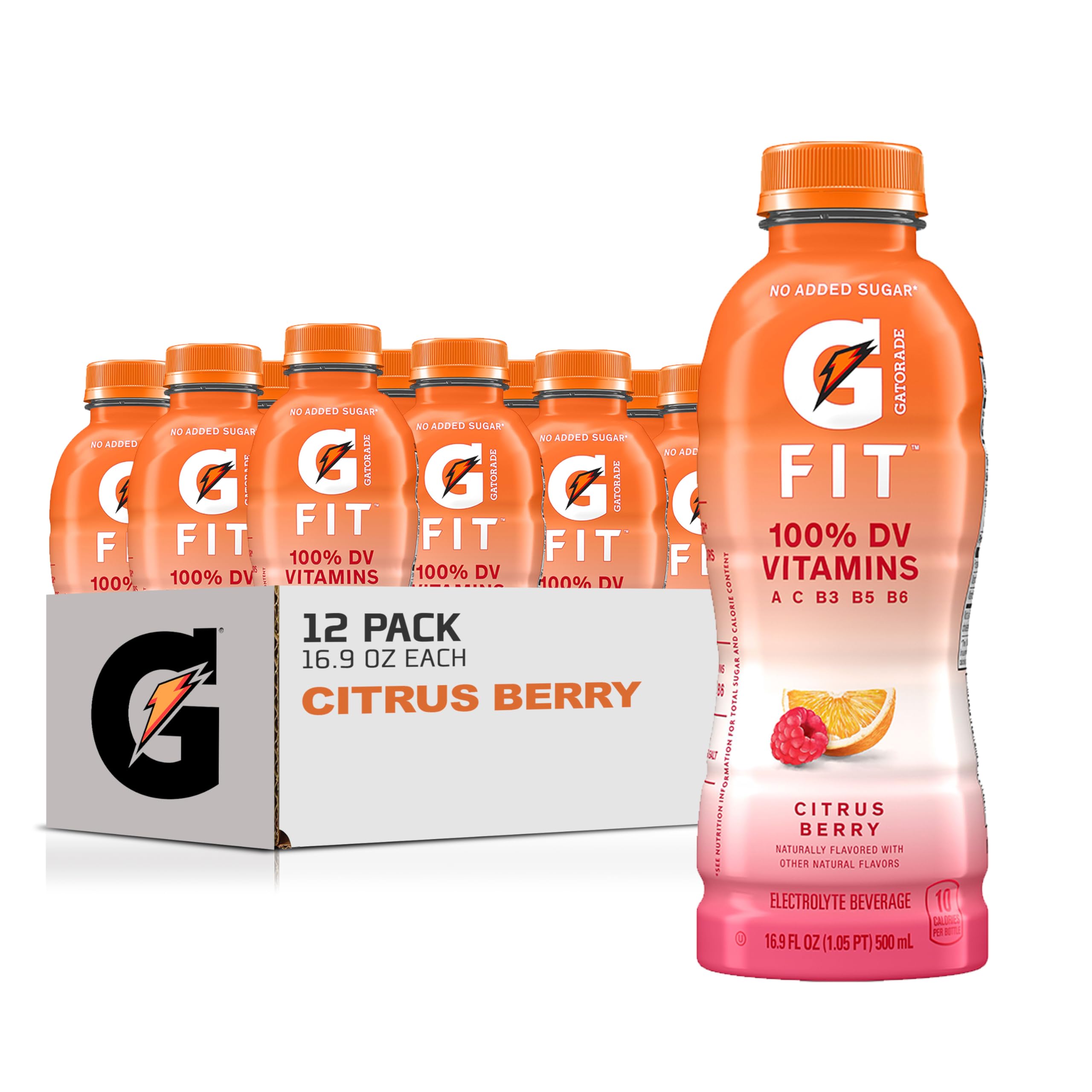 Gatorade Fit Citrus Berry bottle ready for active hydration on the move.
