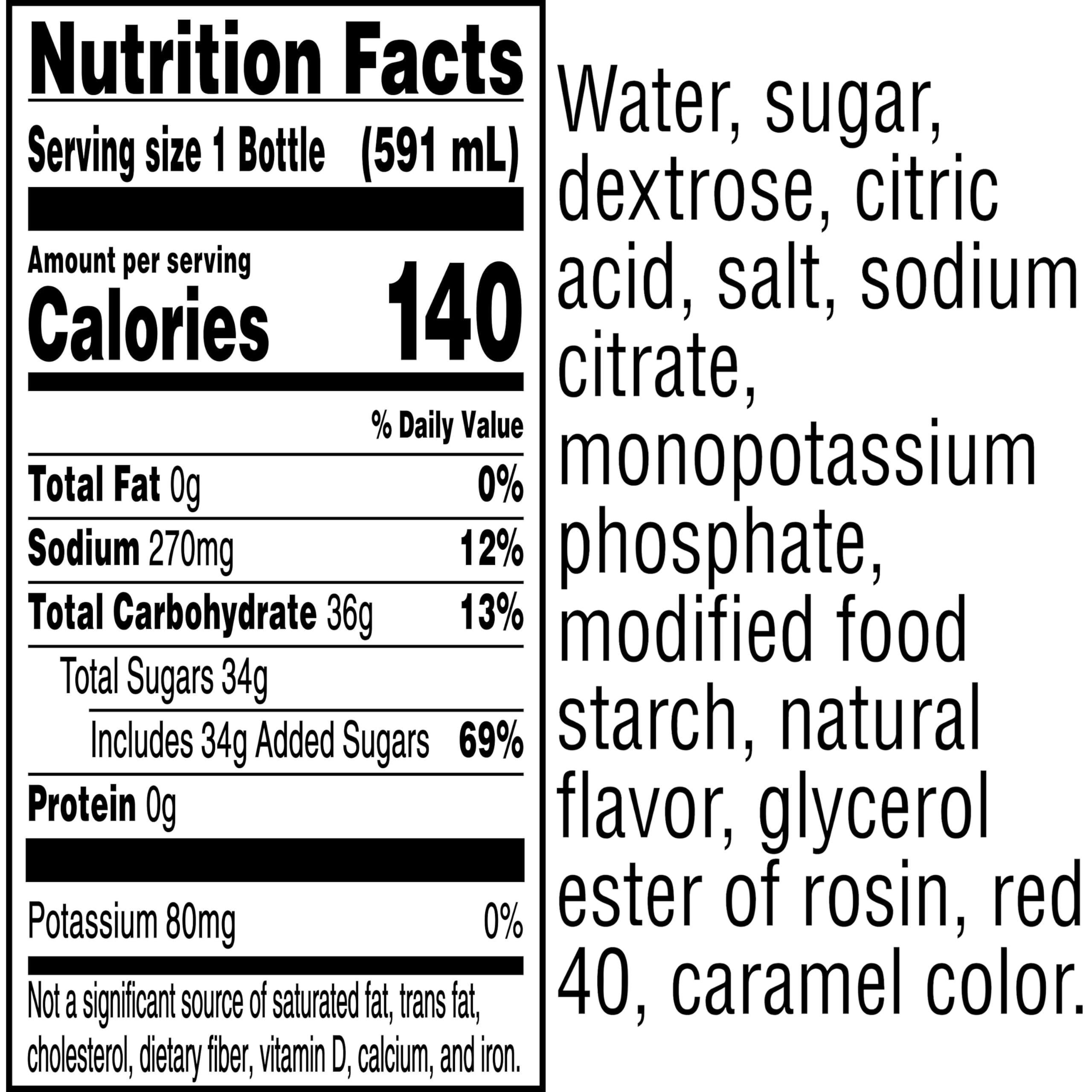 Eight-bottle pack of Gatorade Fruit Punch for on-the-go athletes.