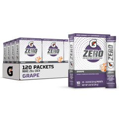 Gatorade G Zero Grape box front ready for workouts