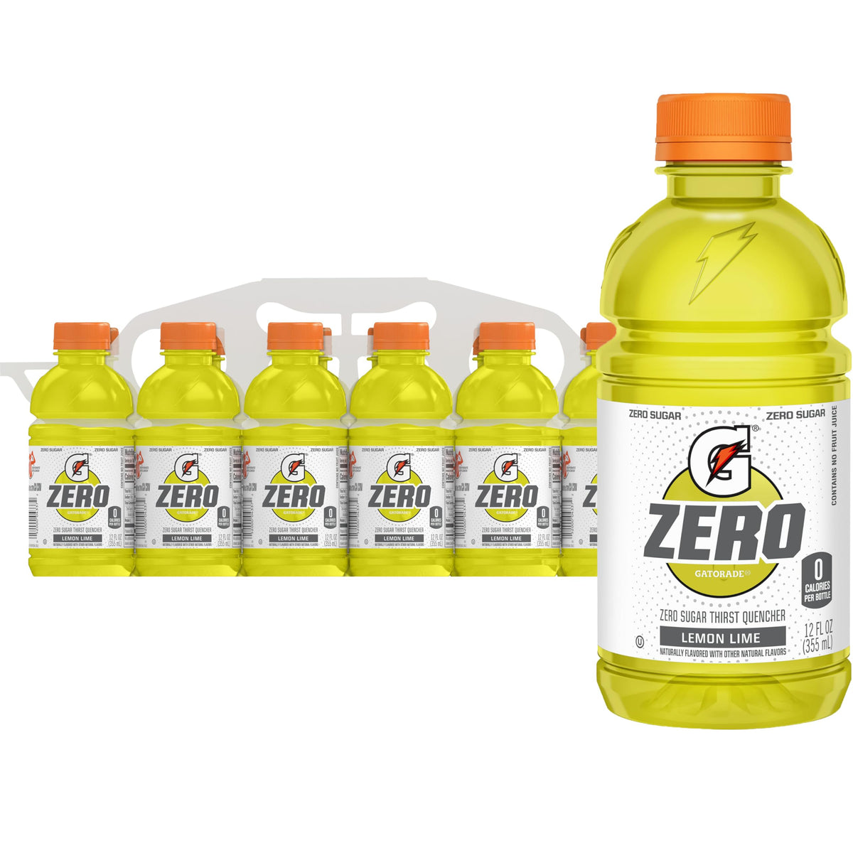 Gatorade G Zero Lemon Lime bottle on ice after a workout for refreshing hydration