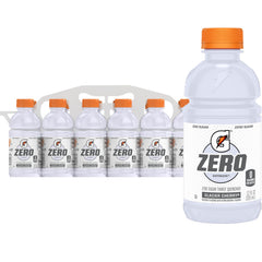 Gatorade G Zero Glacier Cherry 12oz bottle for sugar-free hydration during workouts