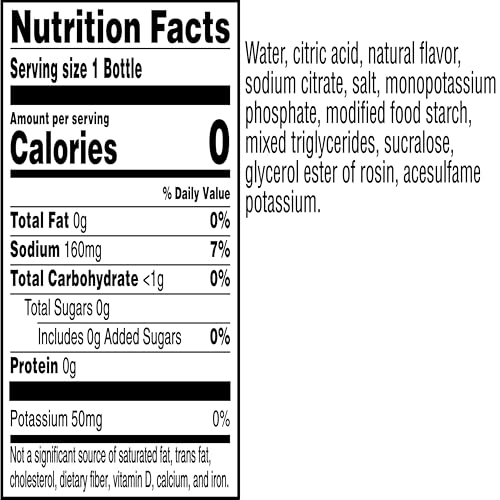 Gatorade G Zero Glacier Cherry label close-up highlighting flavor and zero sugar