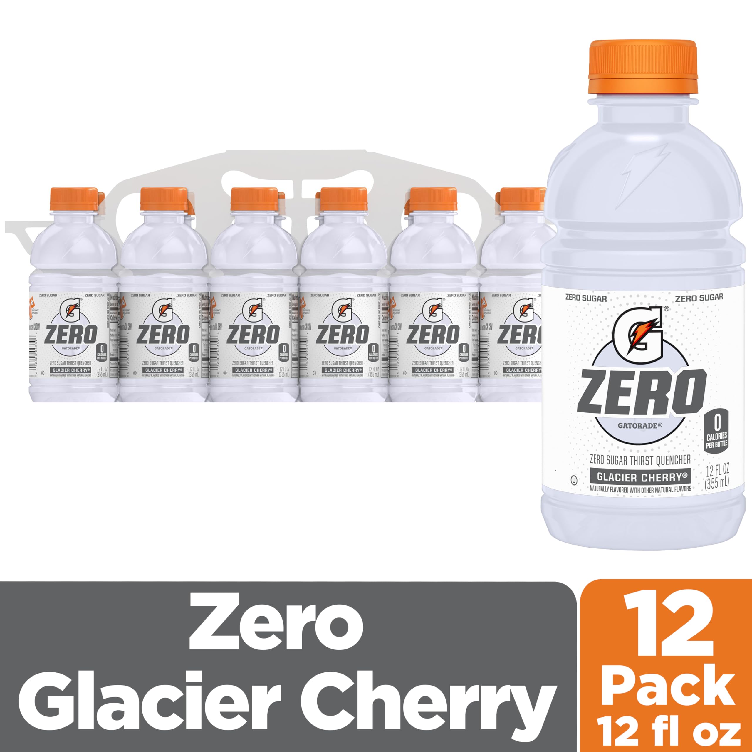Gatorade G Zero Glacier Cherry pouring into a glass during training