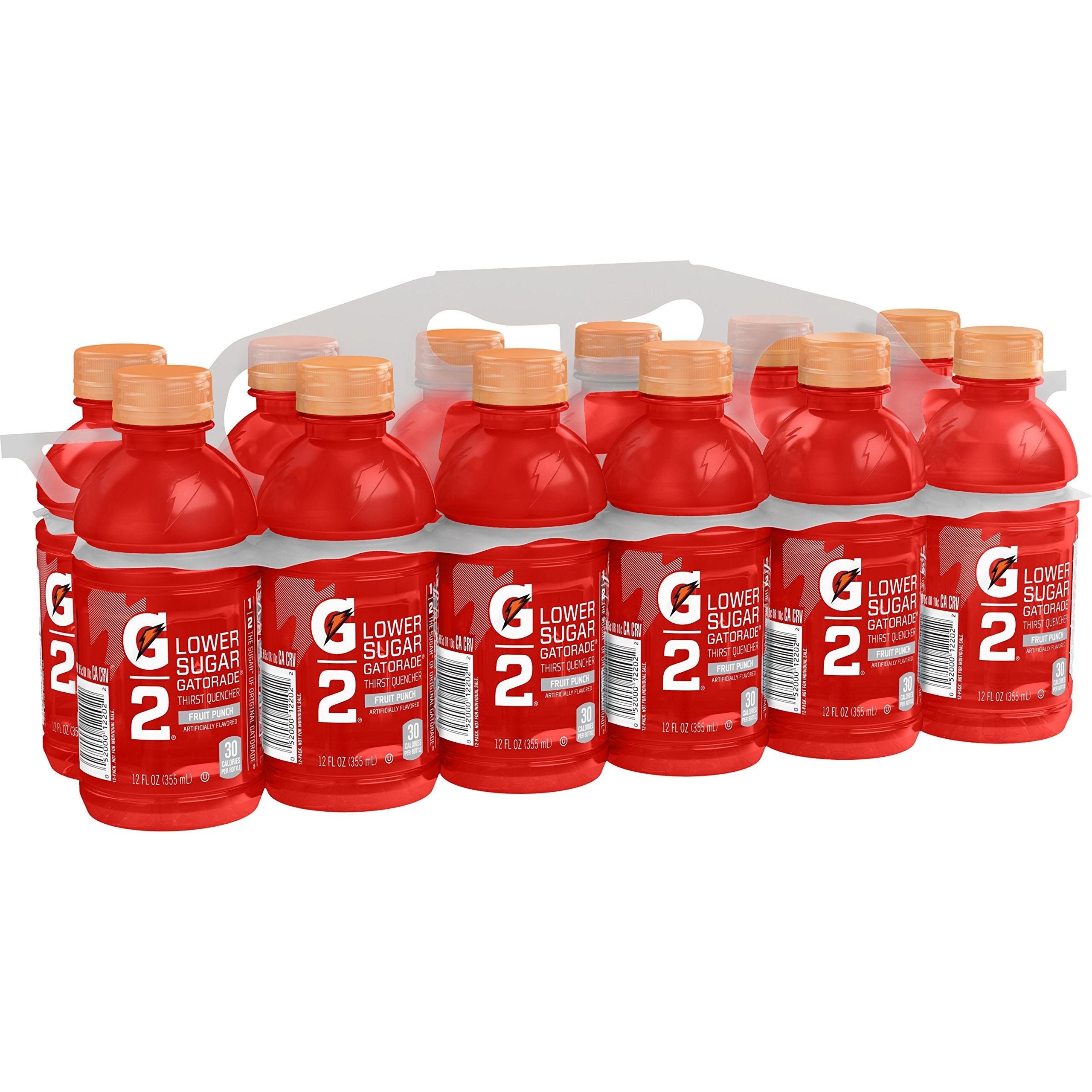 Cooler storage with G2 Fruit Punch bottles for workouts.