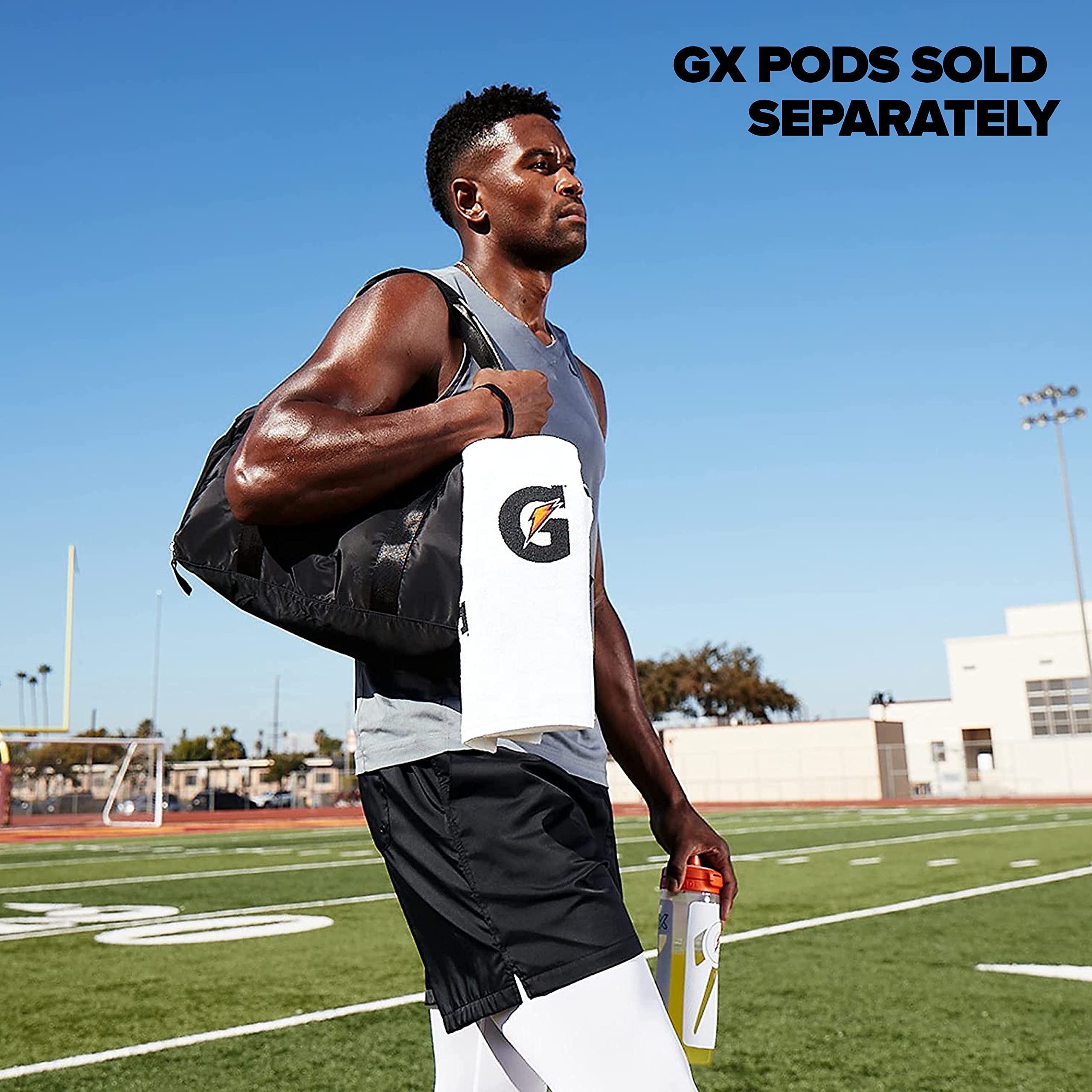 Gatorade Gx bottle all components are top-rack dishwasher safe for easy cleaning.