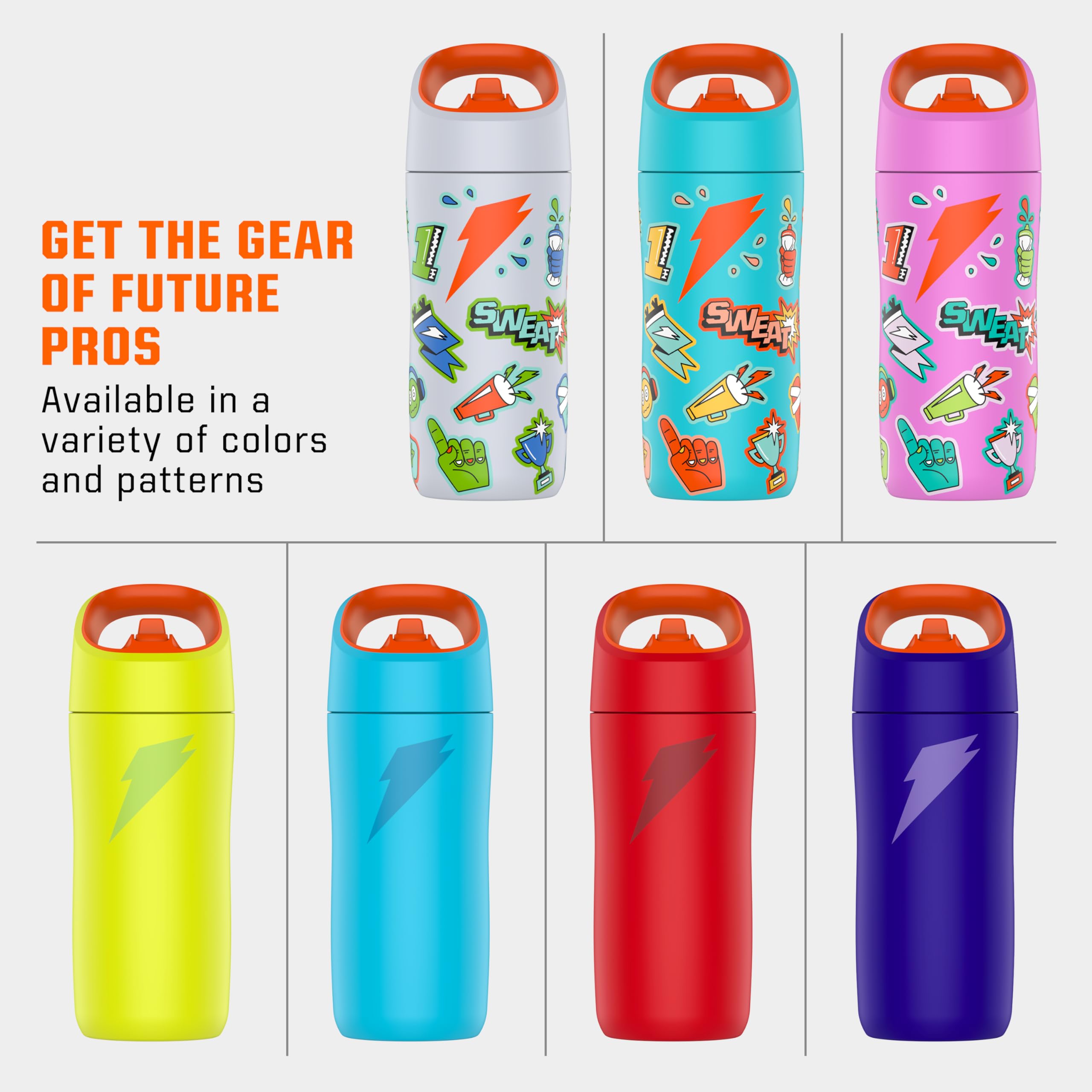 Gatorade Kids Rookie bottle top-rack dishwasher safe for easy cleaning
