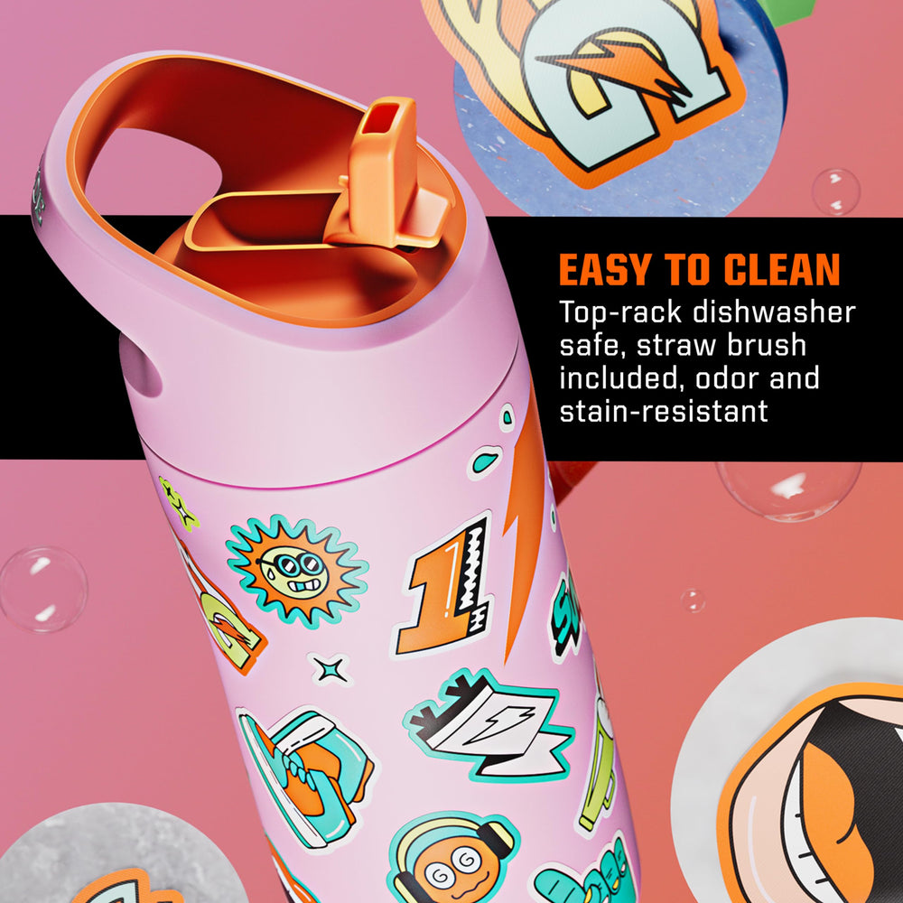 Gatorade Kids Rookie bottle ID badge space for personalizing gear
