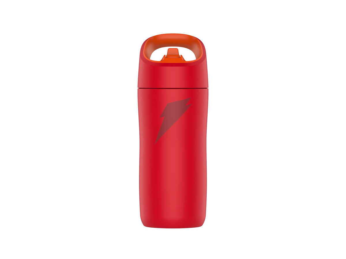 Gatorade Kids' Rookie bottle cap shows spill-proof design for on-the-go hydration.