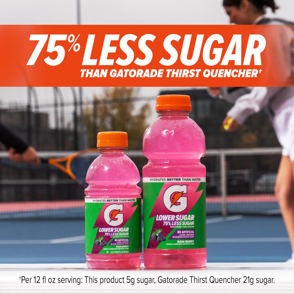 Gatorade Lower Sugar Fruit Punch being used during training session