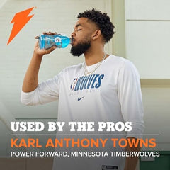 Gatorade on-the-go bottle ideal for workouts, school, and travel.