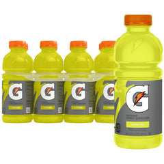 Gatorade Thirst Quencher Lemon-Lime 20 oz pack of 8 bottles ready for hydration during workouts.