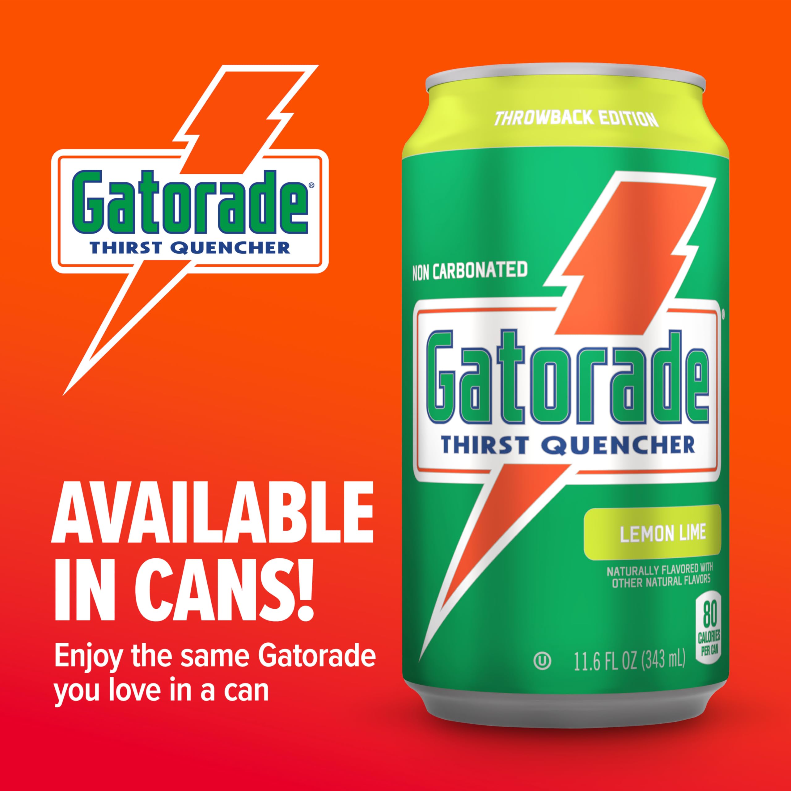 Gatorade Thirst Quencher Lemon-Lime pour over glass showing refreshing color and balance.