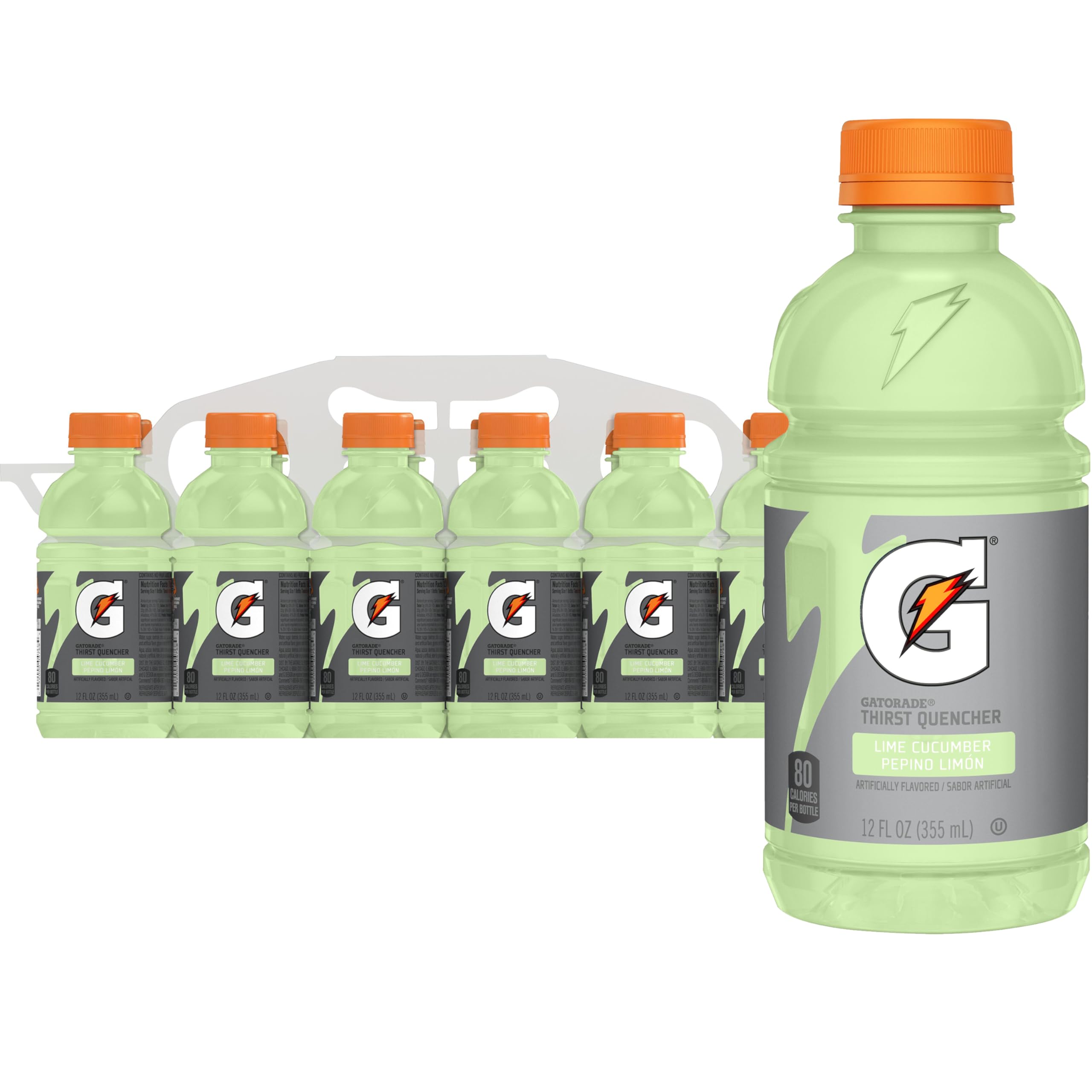 Gatorade Thirst Quencher bottle in lime cucumber aids on-the-go hydration