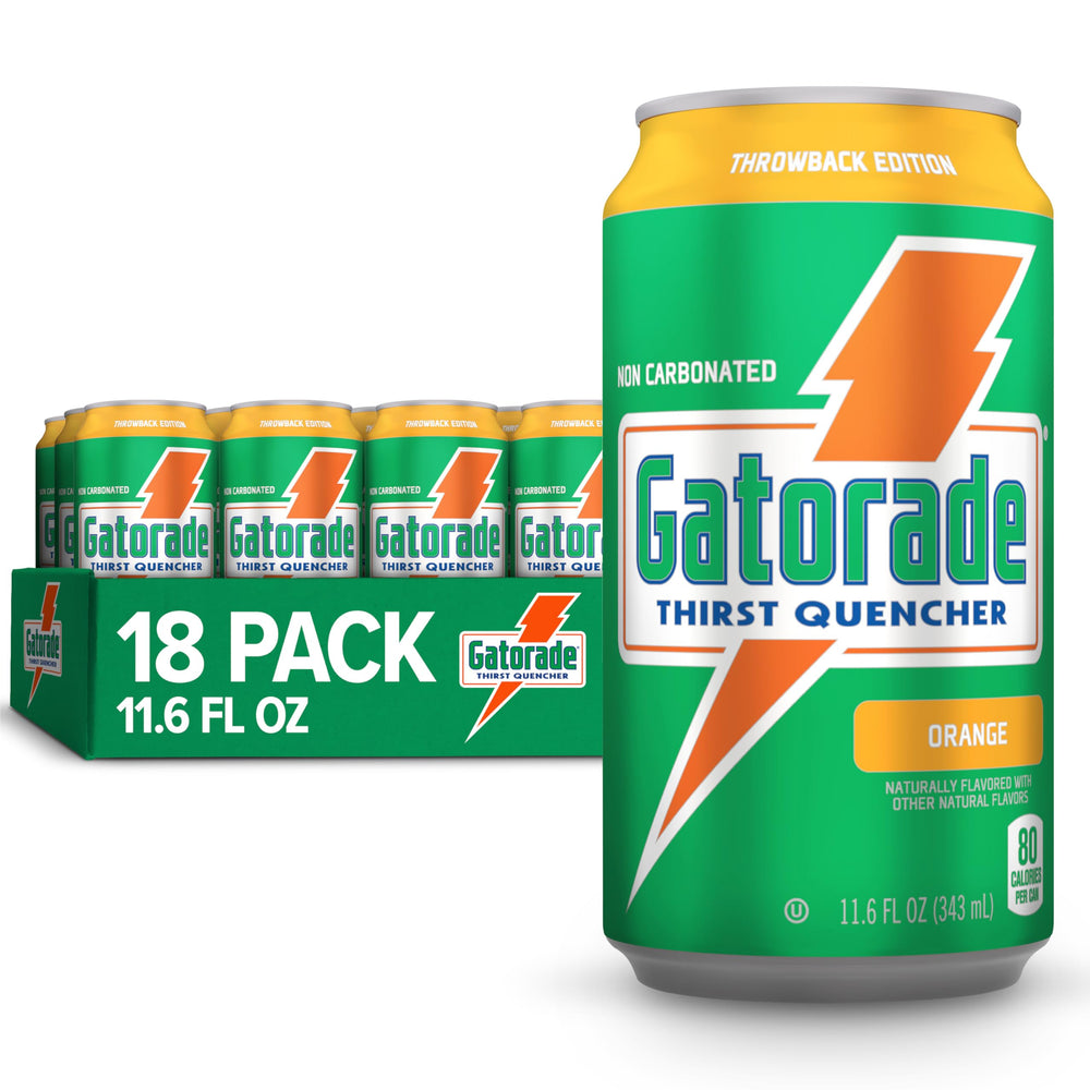 Gatorade Thirst Quencher orange can front view for workout hydration