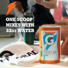 Gatorade Thirst Quencher glacier freeze canister label suggesting cool refreshment