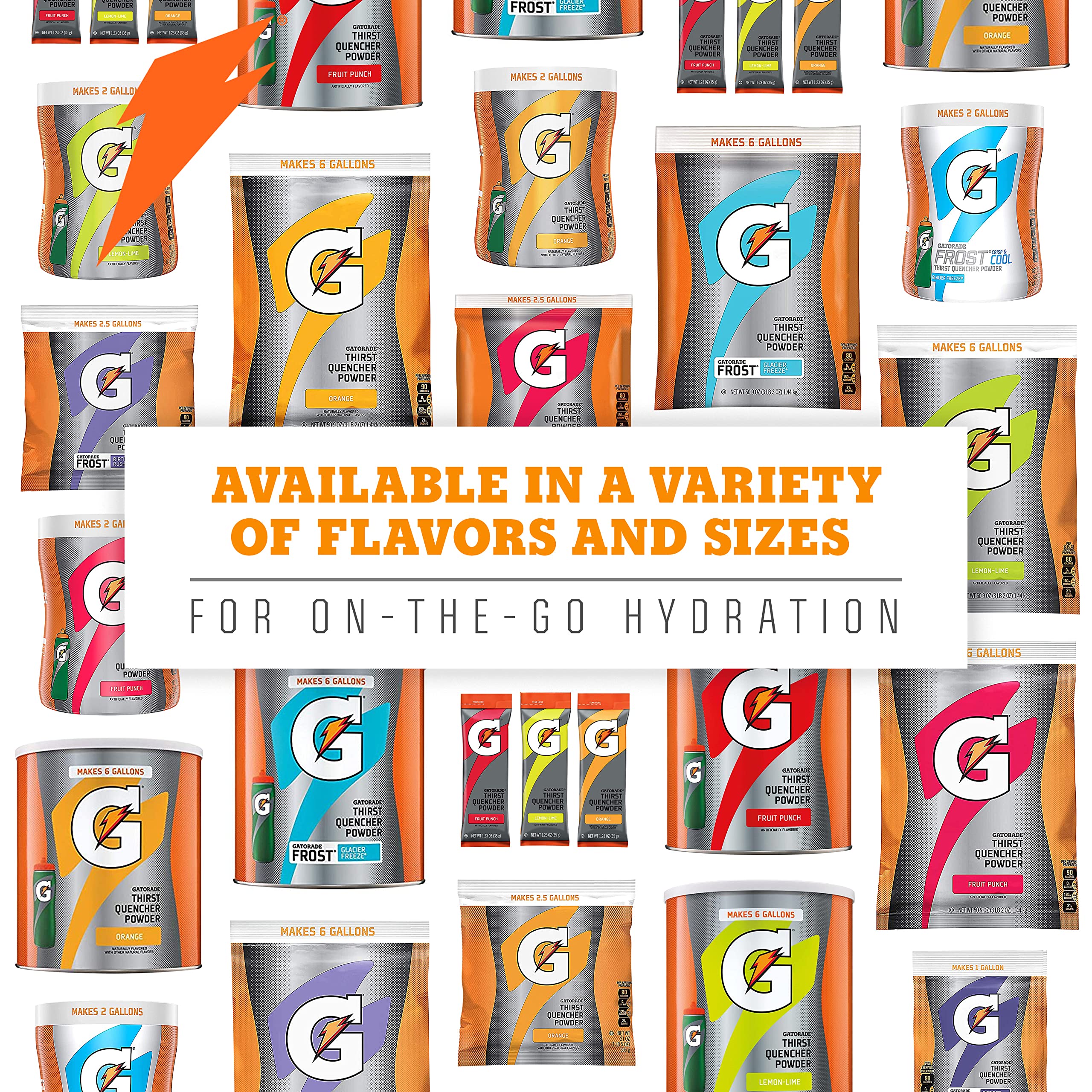 Gatorade Thirst Quencher sticks support athletes during outdoor sports and training.