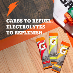 Gatorade Thirst Quencher lemon lime sticks with scoop support electrolyte replenishment after workouts.