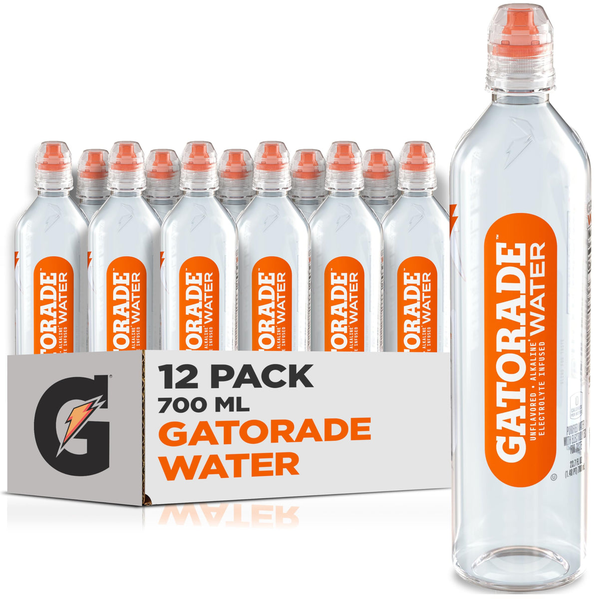 Gatorade Water 700ml bottle front view for on-the-go hydration