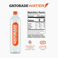 Gatorade Water cap open showing ready-to-use electrolyte-infused hydration.