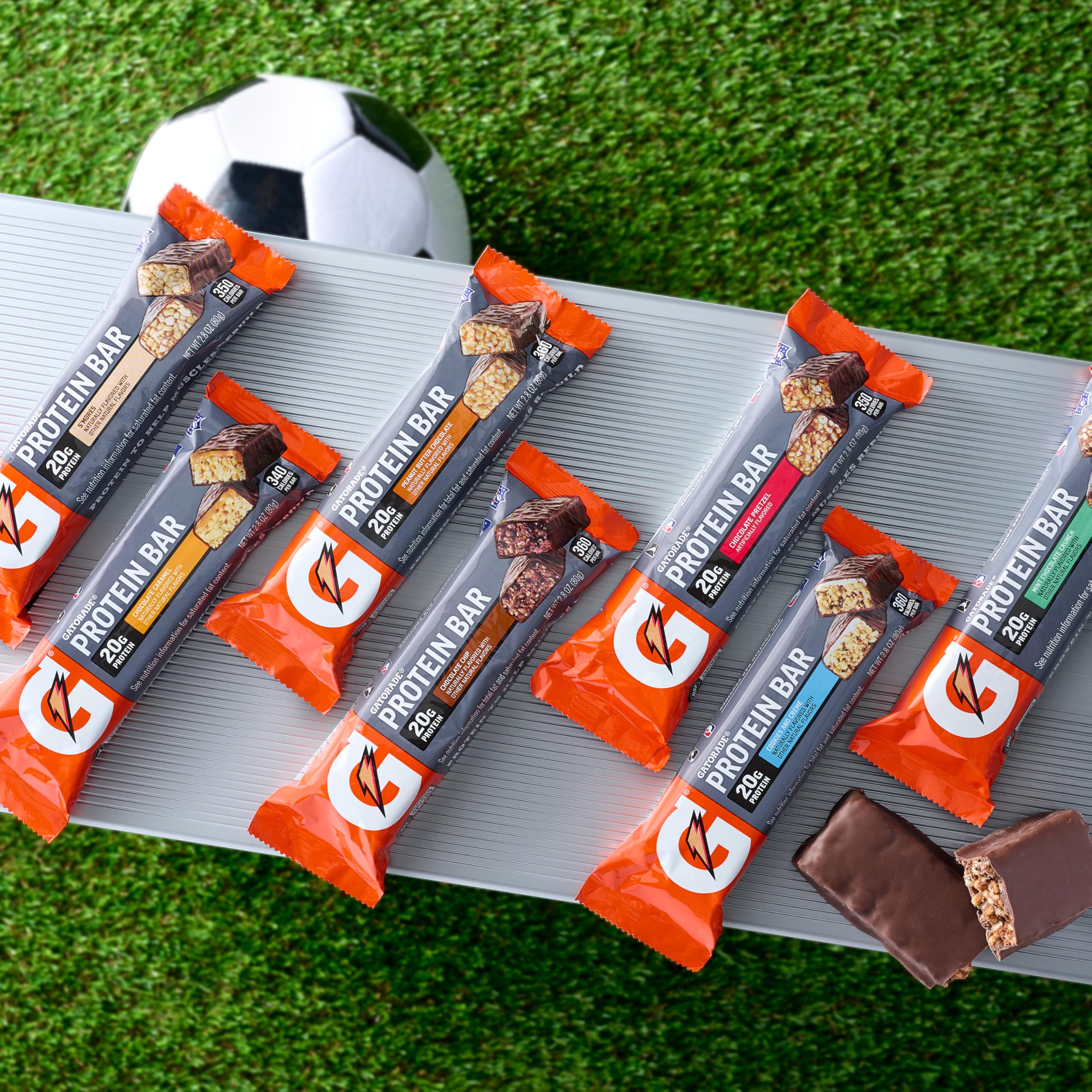 Gatorade Whey Bar on-the-go snack in gym bag between sets.