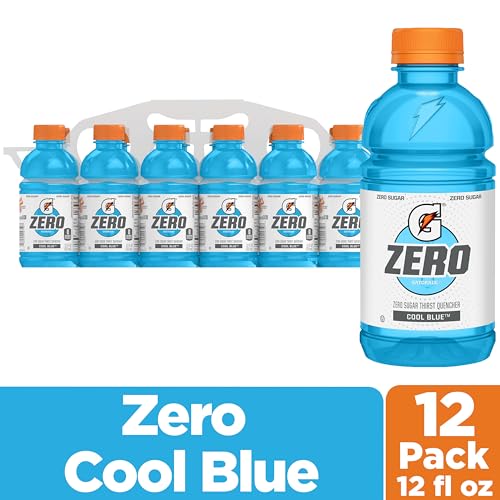 Gatorade Zero Cool Blue side-view bottle – easy grip during endurance sessions.