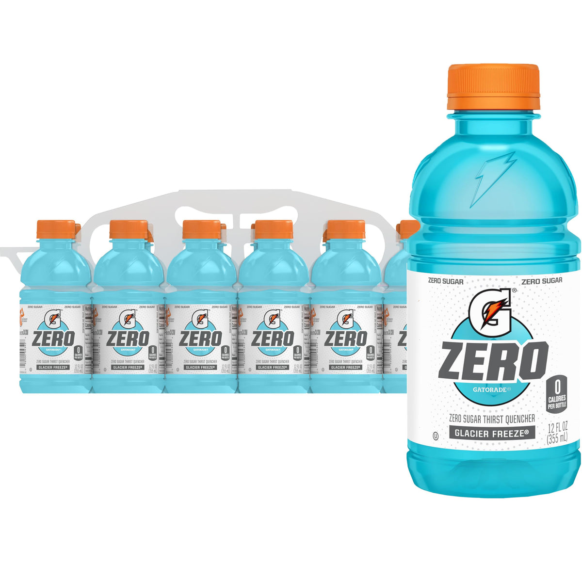 Gatorade Zero Glacier Freeze bottle for on-the-go hydration and electrolytes