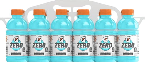 Gatorade Zero Glacier Freeze back label shows electrolytes and calories
