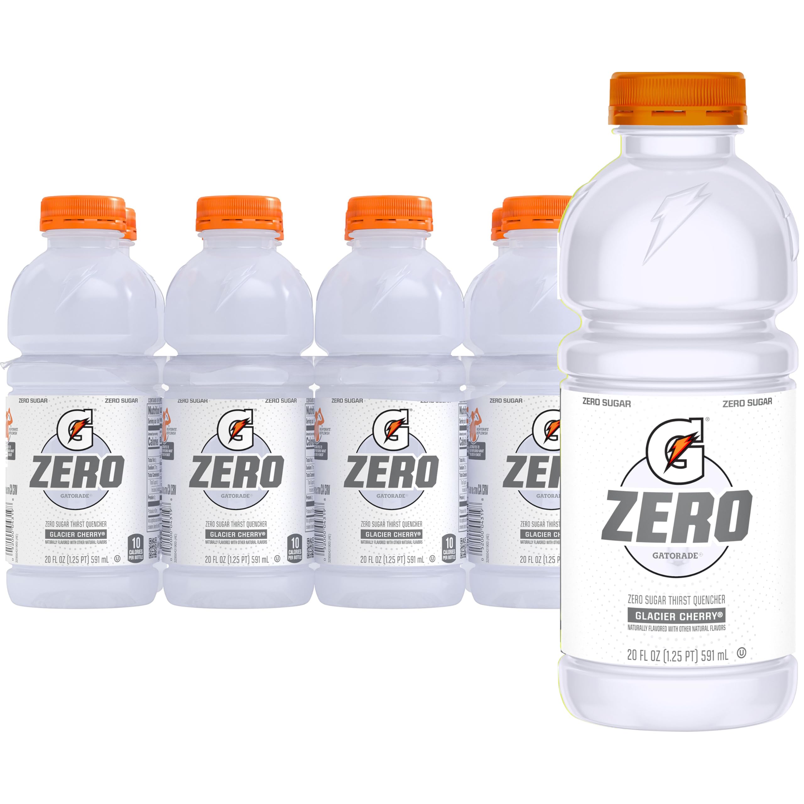 Gatorade Zero Glacier Cherry bottle boosts hydration without sugar during workouts.