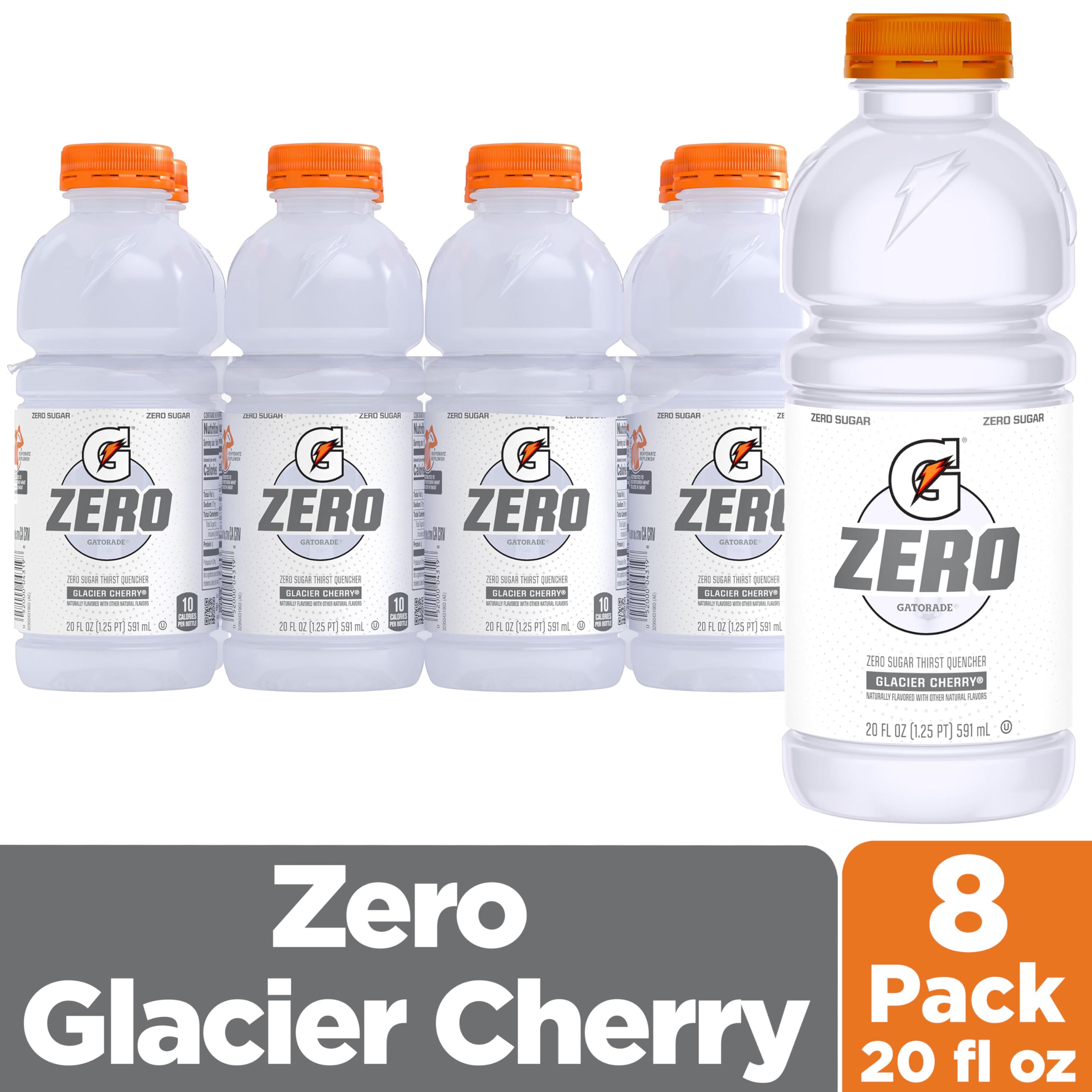 Gatorade Zero Glacier Cherry in a glass showcases refreshing, low-calorie hydration on game day.
