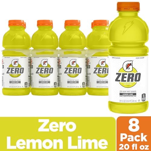 Gatorade Zero Sugar Lemon-Lime bottle with condensation signaling thirst quenching
