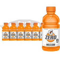 Gatorade Zero Sugar Orange 12oz bottle for on-the-go hydration.