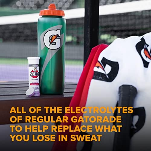 Gatorade Zero Tablets Glacier Cherry 10-count close-up for on-the-go refreshment.