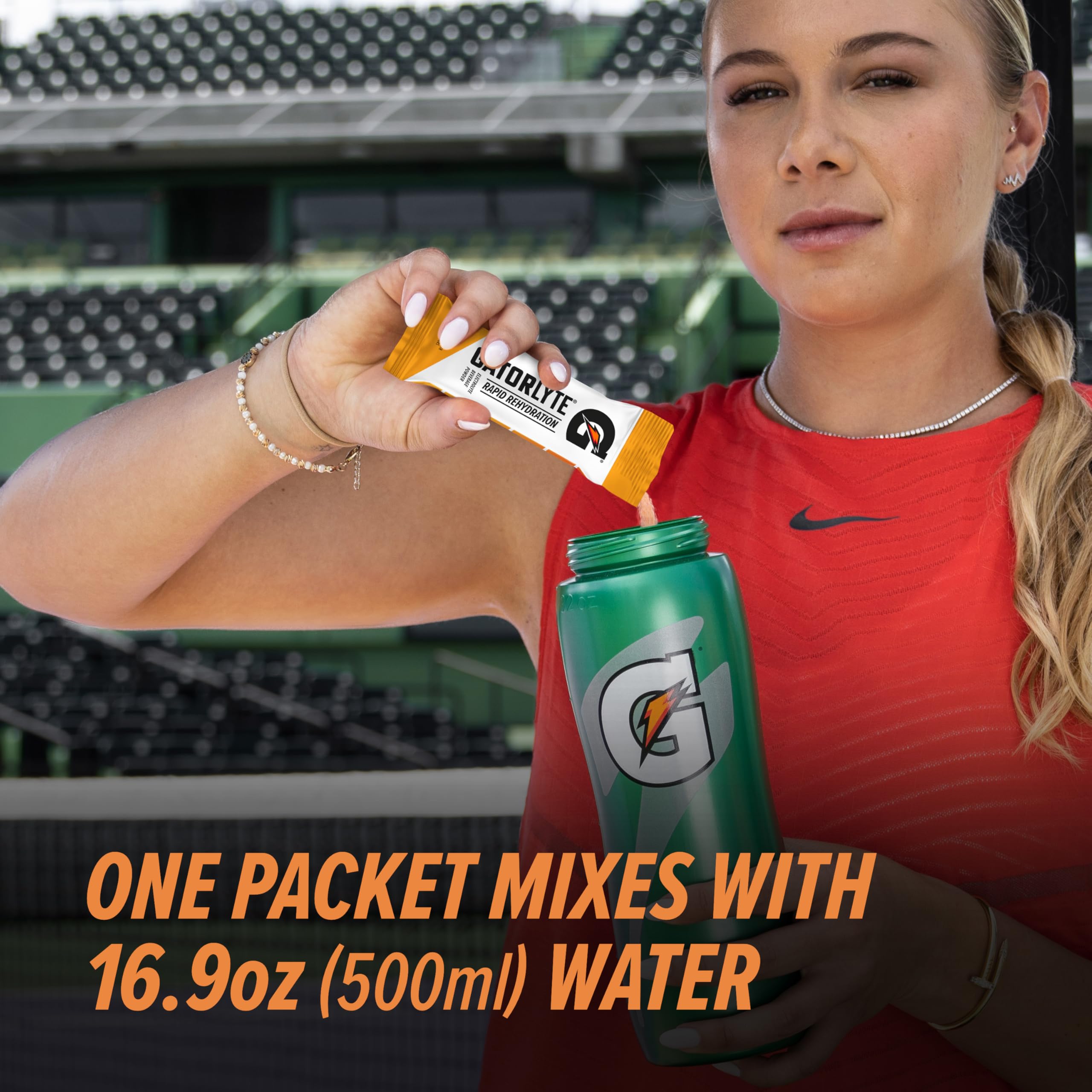 Gatorlyte five-electrolyte blend graphic on the label.