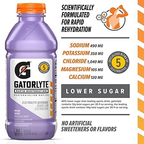 Gatorlyte athlete hydration scene showing mixed berry flavor on the go.