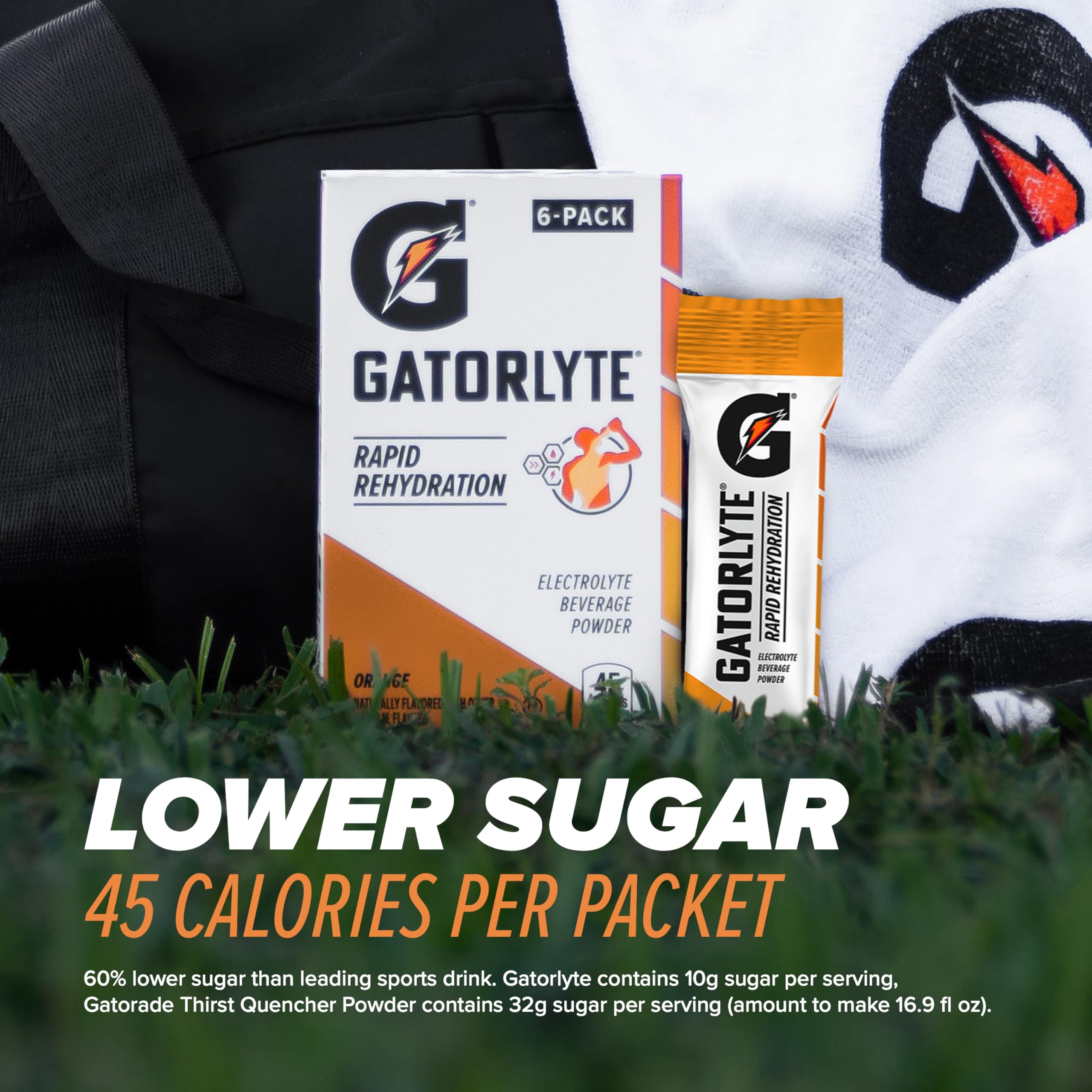 Gatorlyte bottle label shows no artificial sweeteners or flavors.