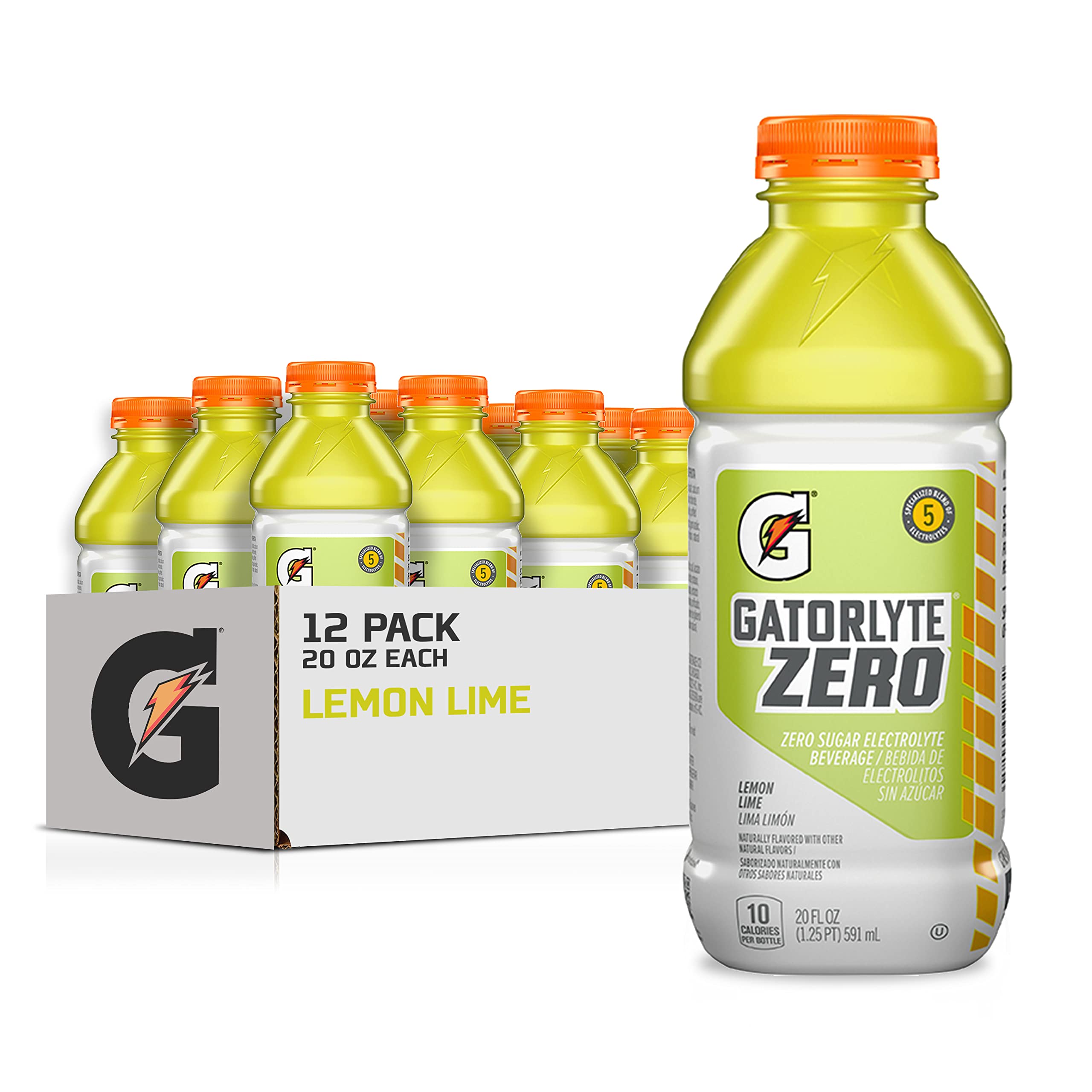Gatorlyte Zero Lemon Lime bottle for quick on-the-go hydration.