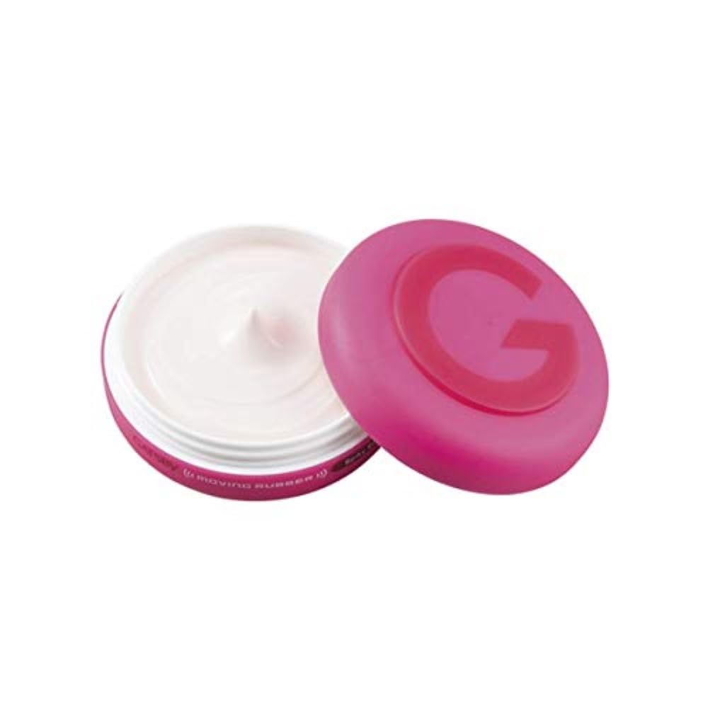 Hair with a subtle shine and floral scent from Gatsby Moving Rubber Spiky Edge.