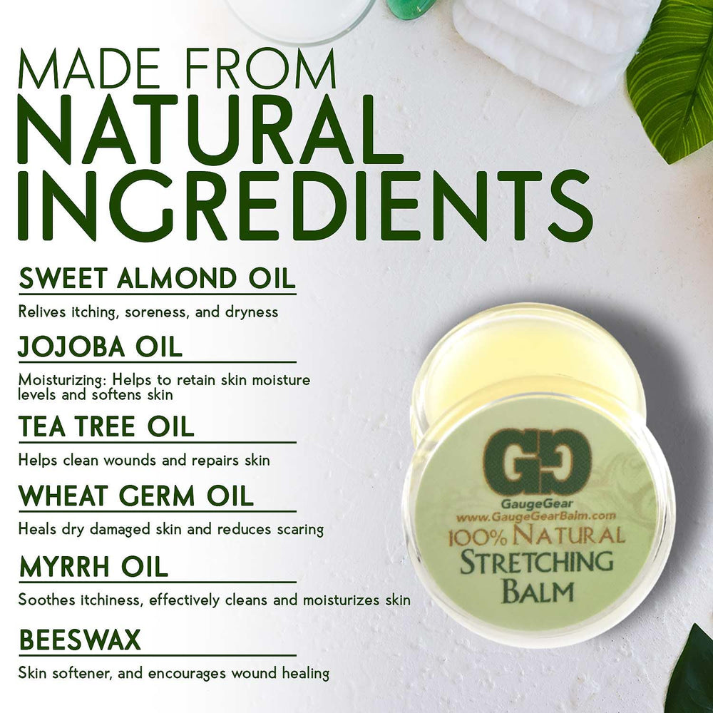 Gauge Gear jojoba oil close-up emphasizing moisturization.