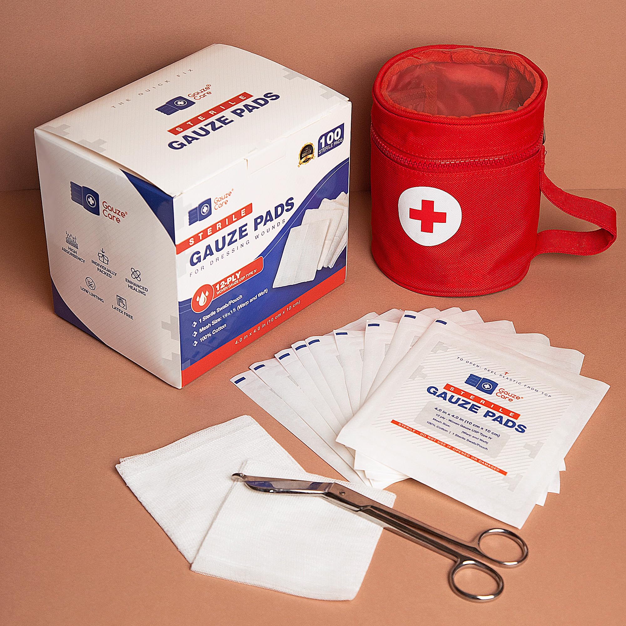 Gauze Care bulk sterile gauze for reliable first aid readiness.