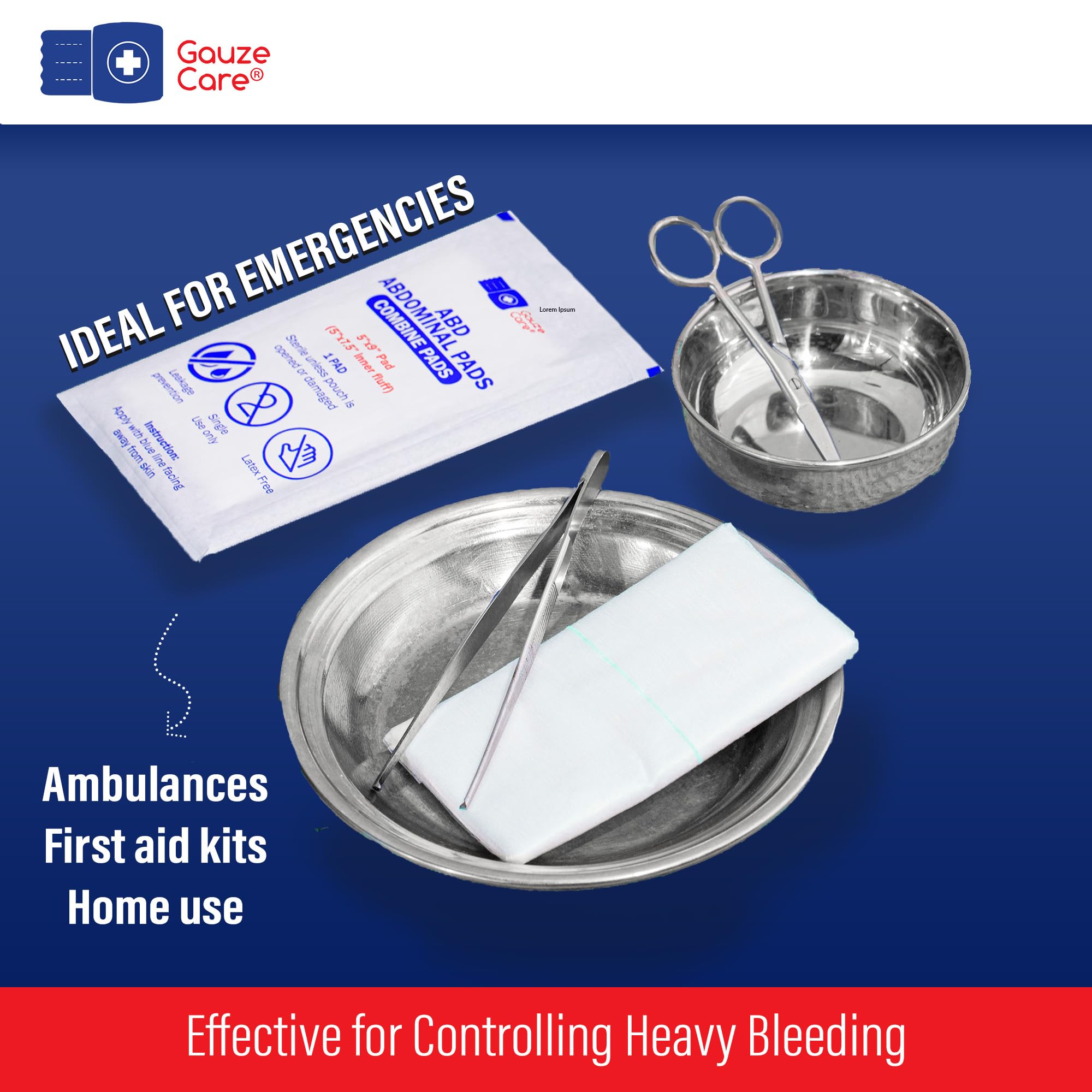 Individually sterile-packed pads support hygiene and quick dressing changes