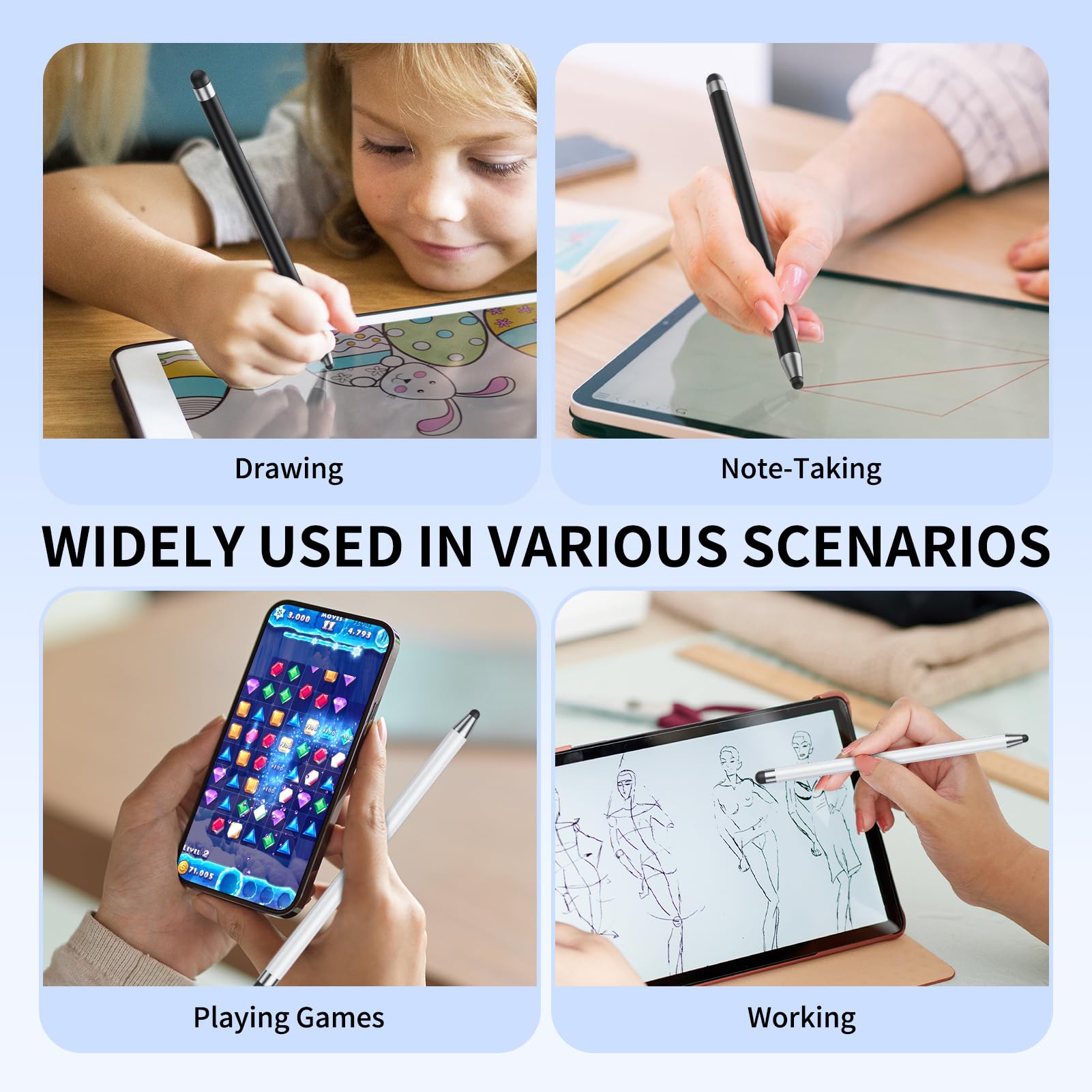 GCHMDE Stylus Pen aluminum body with sleek, durable feel.