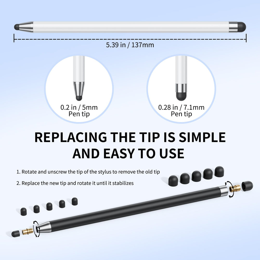 GCHMDE Stylus Pen replaceable tips for long-lasting performance.