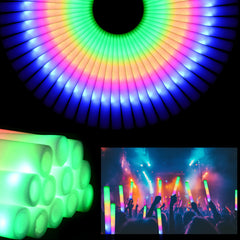 GDHZWTMY foam glow stick in multi-color glow, ideal for party decorations.