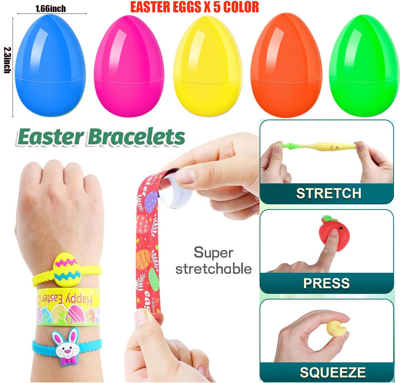 GDWDGJ bulk Easter egg fillers for sharing with family and friends.