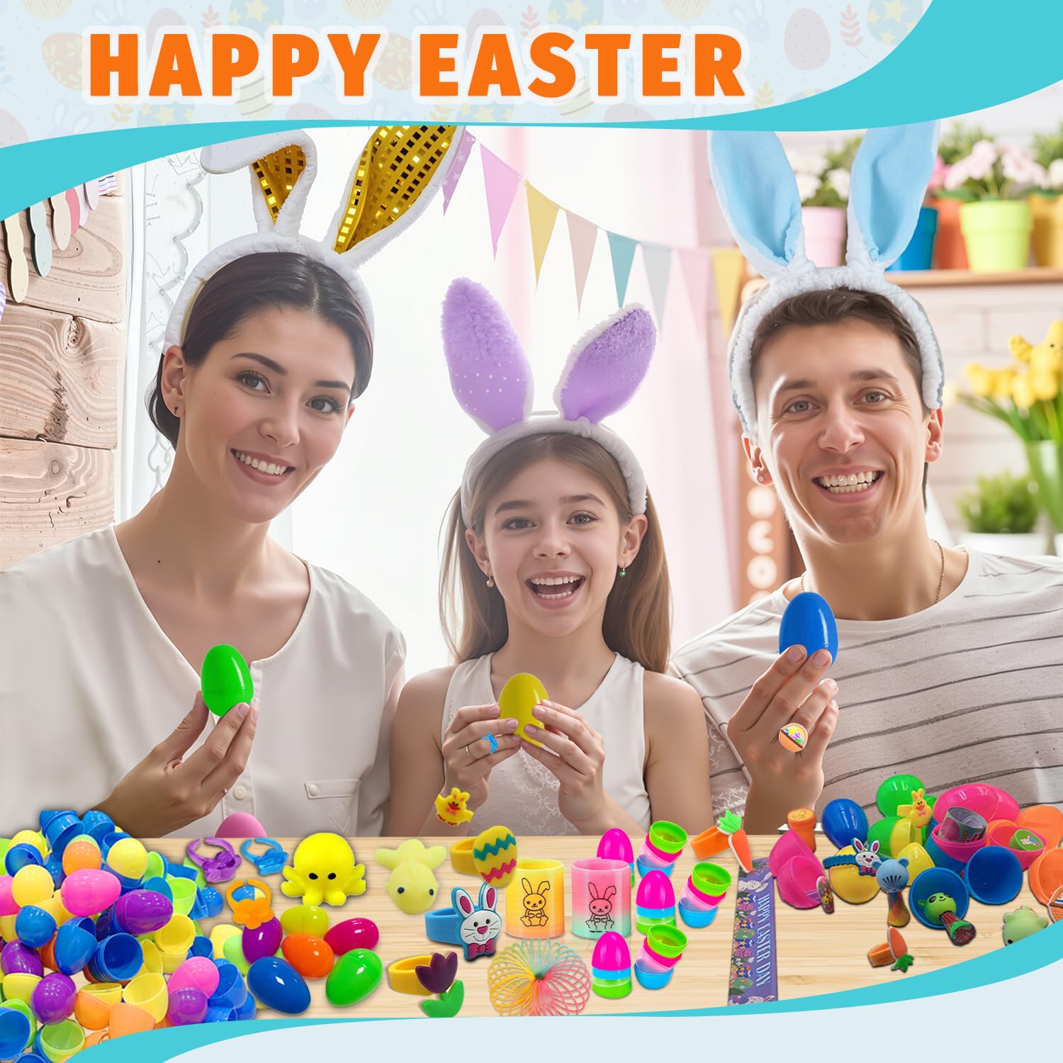 GDWDGJ colorful eggs with toys for kids aged 3 and up.