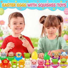 GDWDGJ squishy animal toys inside eggs provide tactile play for kids