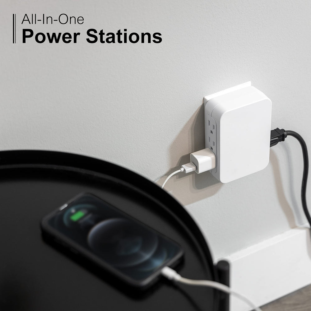 GE Pro offers six outlets for powering multiple devices safely.
